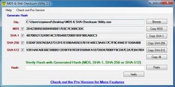 Image 0 for MD5 & SHA Checksum Utilit…