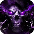 Icon of program: 3D Flaming Skull Theme La…