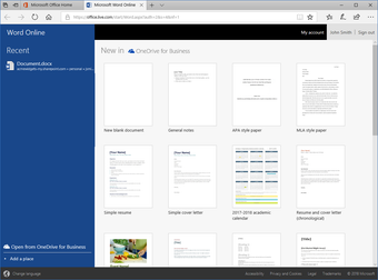 Image 1 for Microsoft Word Online